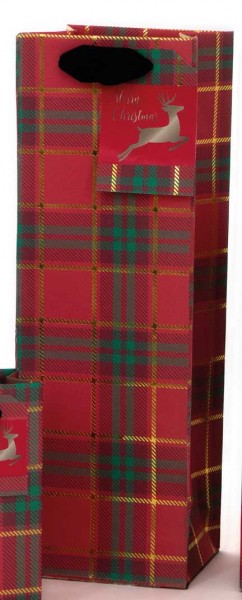 Tartan Muster Bag Flasche (Bottle)