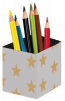 Stifteköcher Grey Gold Stars Stifteköcher Grey Gold Stars