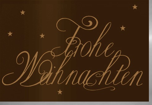 Umschlagk. Weihnachten Script Dark