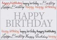 Postk. Happy Birthday Postk. Happy Birthday