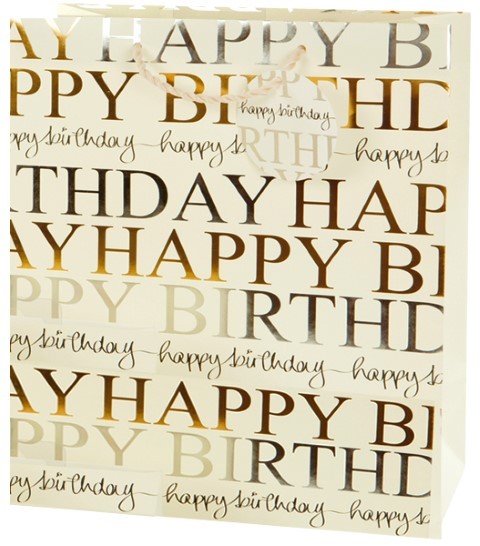 Happy Birthday Bag large