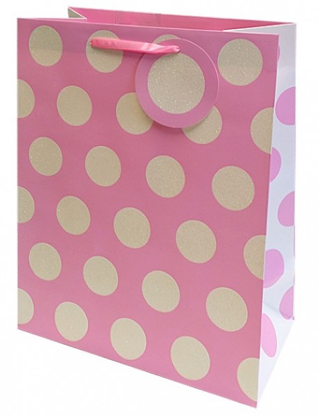 Rosa Punkte Bag Large