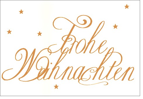 Umschlagk.Weihnachten Script Kupfer