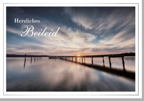 Umschlagk. Beileid Abendstimmung