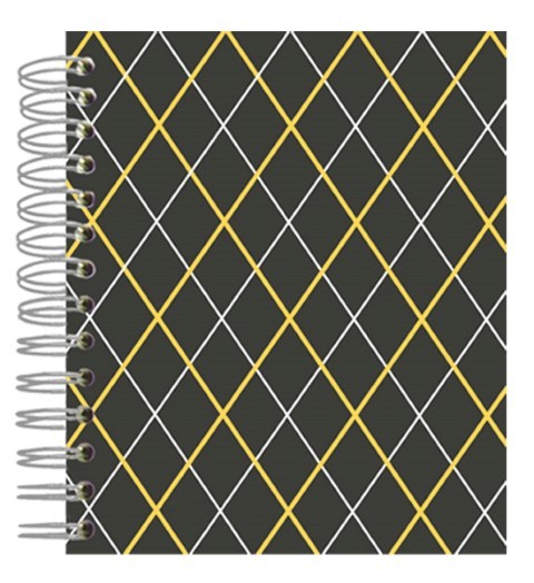 Buch 12x15 Grey Orange Squares