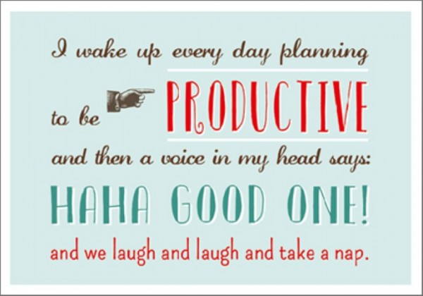 Postk. Vintage Productive