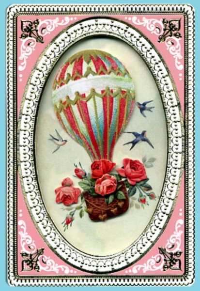 Umschlagk. Rosen Ballon