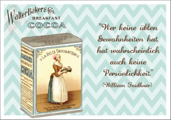 Postk. Vintage Gewohnheiten
