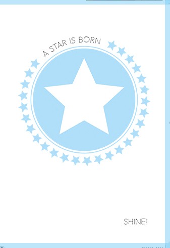 Umschlagk. A star is born -Shine blau