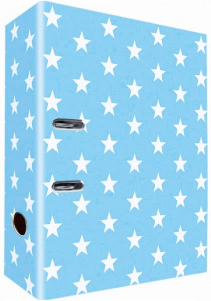 Ringordner A4 Lightblue Stars