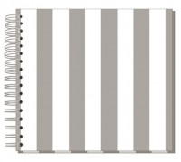 Fotoalbum 24x24 Streifen Taupe Fotoalbum 24x24 Streifen Taupe