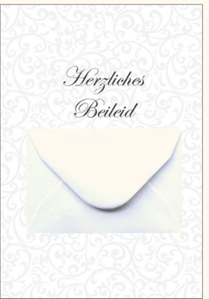 Umschlagk. Beileid Geldbrief