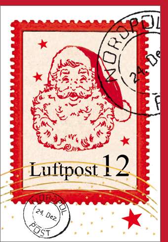 Umschlagk. Weihnachtsmann Briefmarke | Weihnachten | Themenwelten