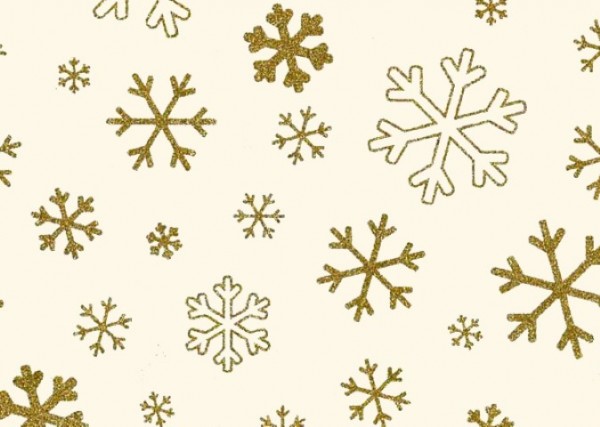 Glitter Snowflake gold