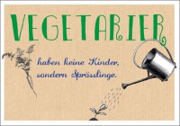 Postk. Vintage Vegetarier Postk. Vintage Vegetarier