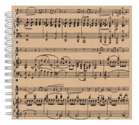 Fotoalbum 24x24 Music Sheet black Fotoalbum 24x24 Music Sheet black