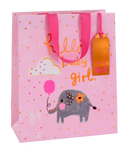 Hello Baby Girl Bag large