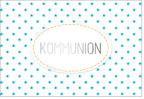 Umschlagk. NP Kommunion blau