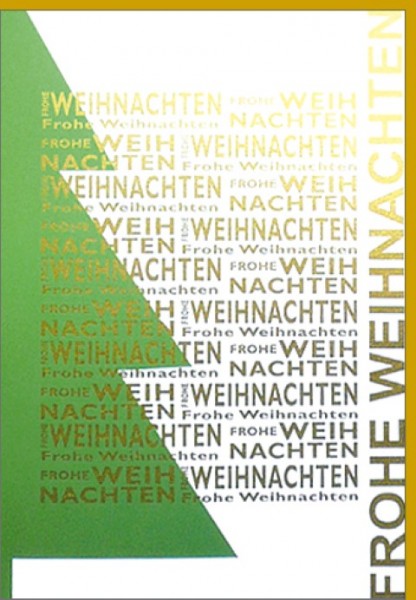 Umschlagk. Tanne Frohe Weihn.