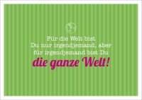 Postk. LQ Die ganze Welt Postk. LQ Die ganze Welt