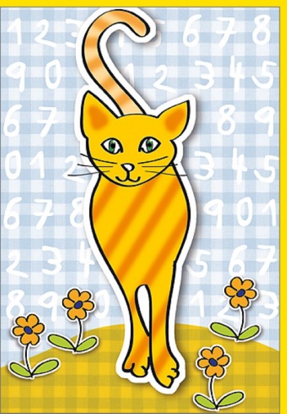 Umschlagk. Zahlen-Katze
