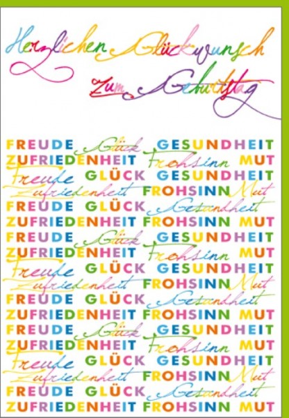 Umschlagk. Geb.Glückwunsch