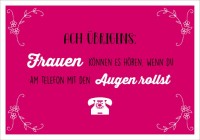 Postk. LQ Augenrollen Postk. LQ Augenrollen