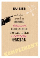 Postk. Vintage Du bist... Postk. Vintage Du bist...