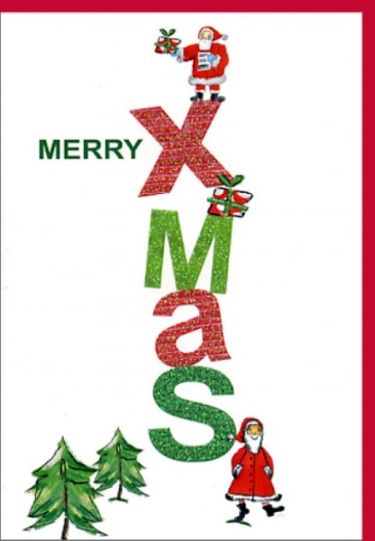 Umschlagk. Merry Xmas Gl