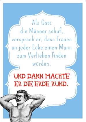 Postk. Vintage Männer zum Verlieben