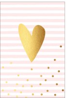 Umschlagk. pc Gold Coeur rosa Umschlagk. pc Gold Coeur rosa