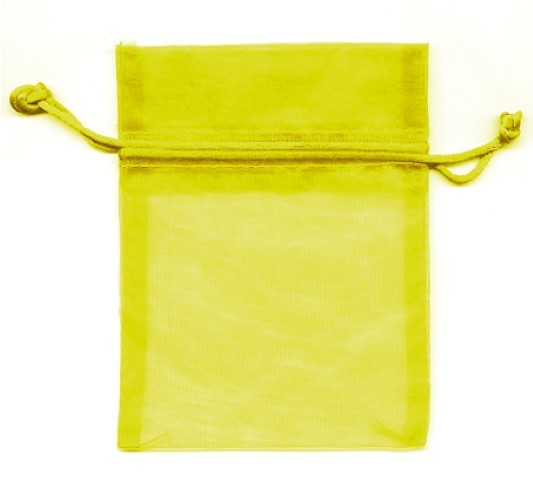 Organza Bag gelb 12x9