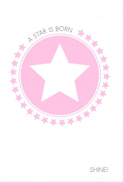 Umschlag. A star is born - Shine rosa