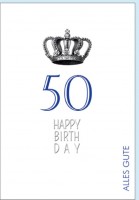 Umschlagk. Happy Birthday Krone 50 Umschlagk. Happy Birthday Krone 50