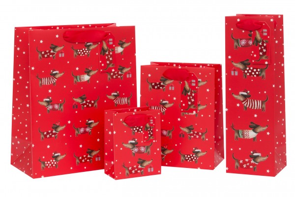 Weihnachts-Dackel Bag large