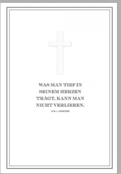 Umschlagk.Trauer Goethe