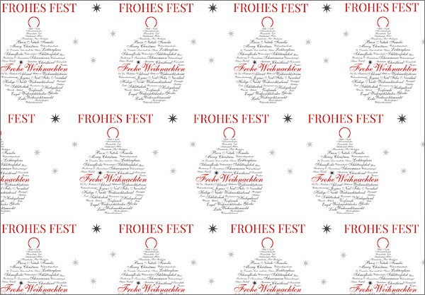 Frohes Fest Kugel 50x70