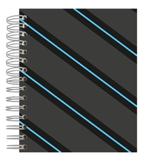 Buch 12x15 Grey Blue Stripes