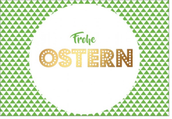 Umschlagk. Osterkarte Kreis