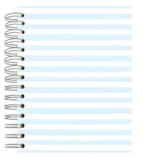 Buch A5 Blue Stripes