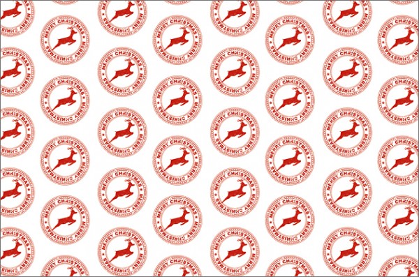 Rentierstempel rot 50x70
