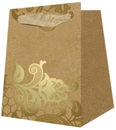 Ornament Bag gold 9x7,5x6cm