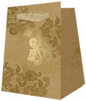 Ornament Bag gold 20x15x8cm Ornament Bag gold 20x15x8cm