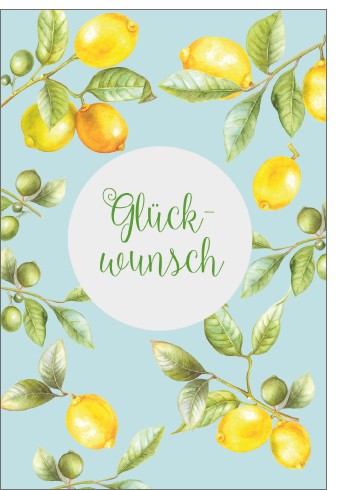 Umschlagk. LR Glückwunsch Lemontree