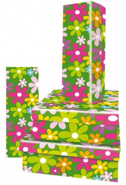 Rechteck Just Flowers 4tlg.