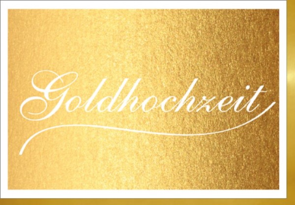 Umschlagk. Goldhochzeit Folienoptik