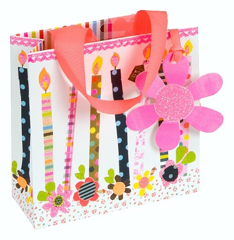 Happy Birthday Kerzen Bag mini