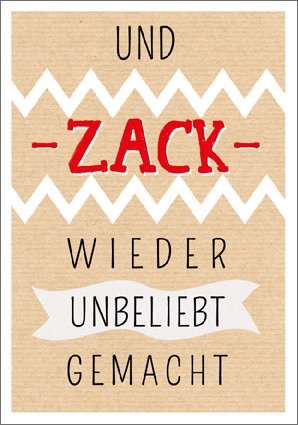 Postk. Vintage Und Zack