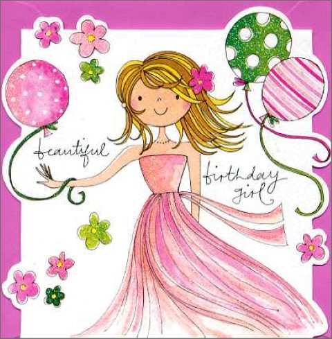 Umschlagk. Beautiful Birthday Girl