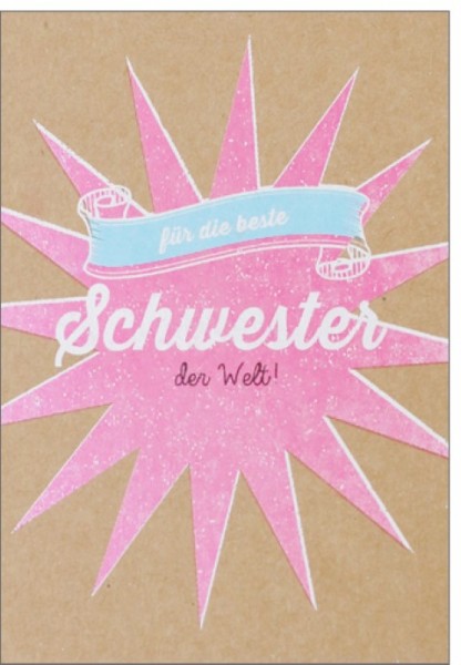 Umschlagk. pp beste Schwester der Welt